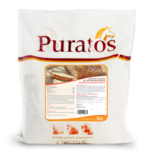 Bột trộn bánh mì ngũ cốc Puravita Multicereal_5 kg
