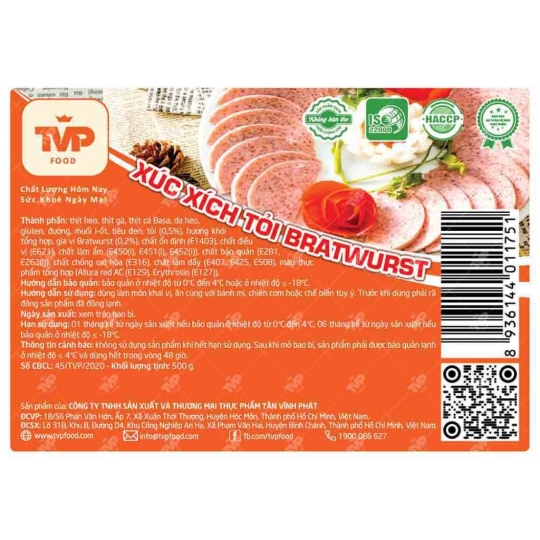 XÚC XÍCH TỎI TÂN VĨNH PHÁT