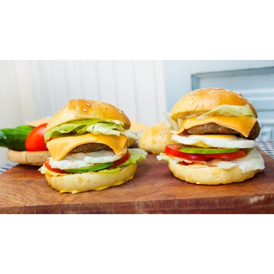 NHÂN HAMBURGER GÀ TÂN VĨNH PHÁT