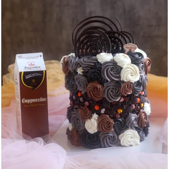 KEM TRANG TRÍ BÁNH CAPPUCCINO TOPPING - NHẤT HƯƠNG