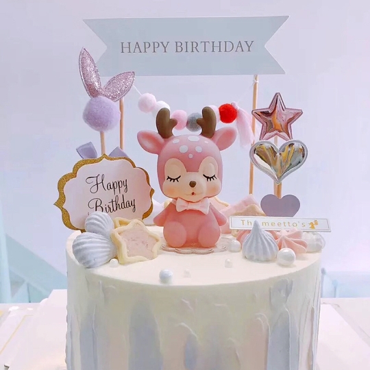 HƯƠU CHIBI TRANG TRÍ BÁNH KEM